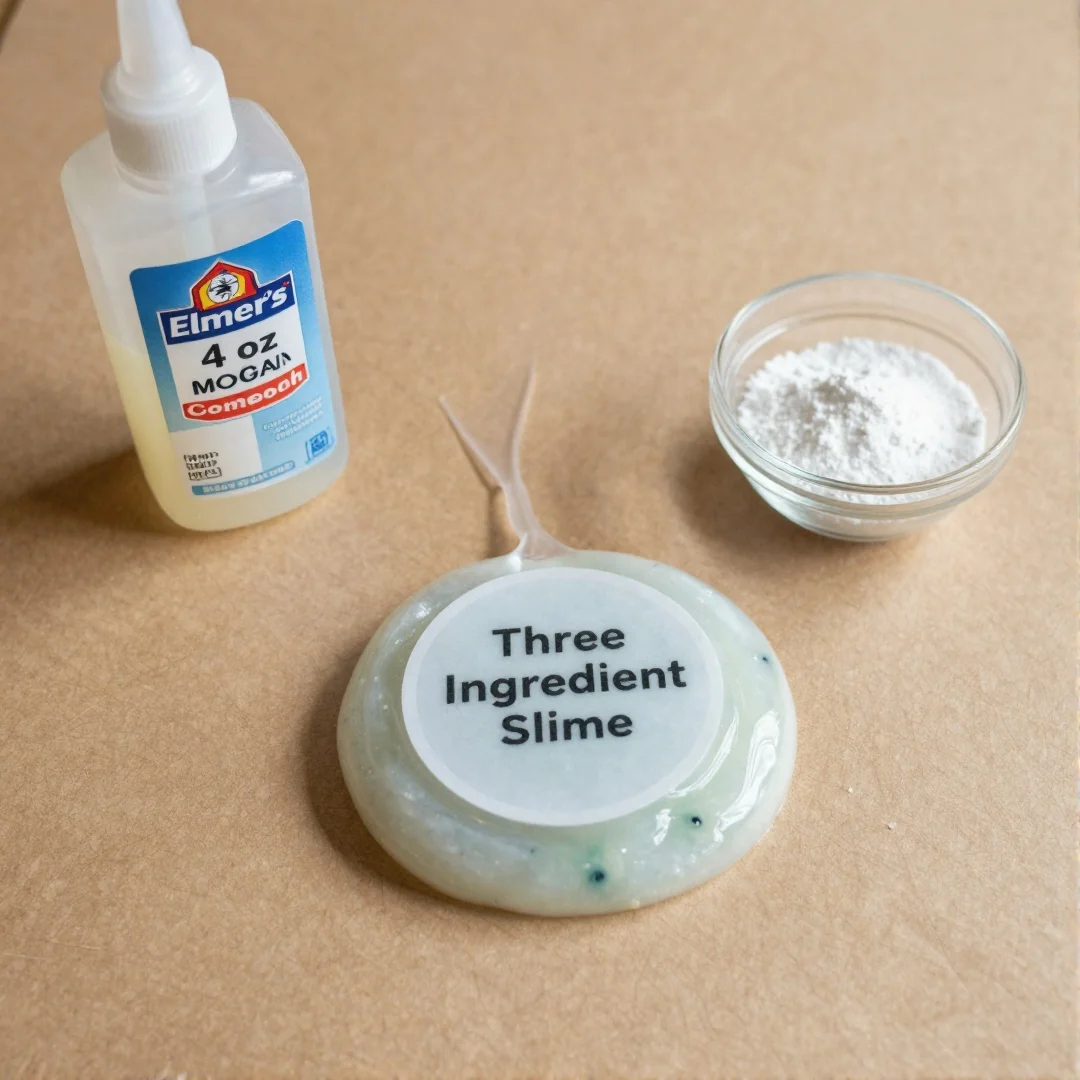 Three Ingredient Slime - how to make slime without borax