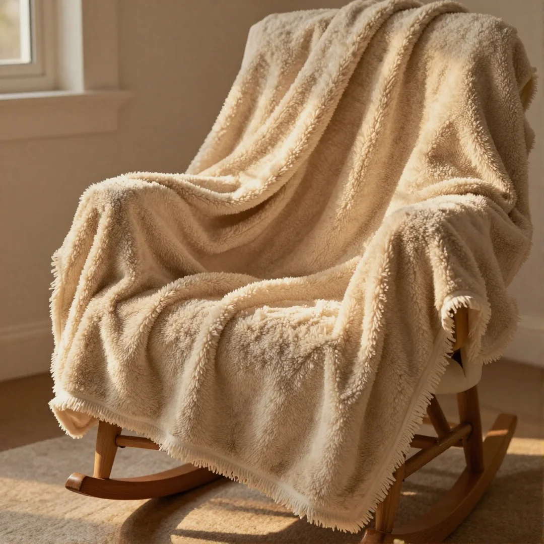 Fleece Throw Blanket - how to sew a baby blanket step by step