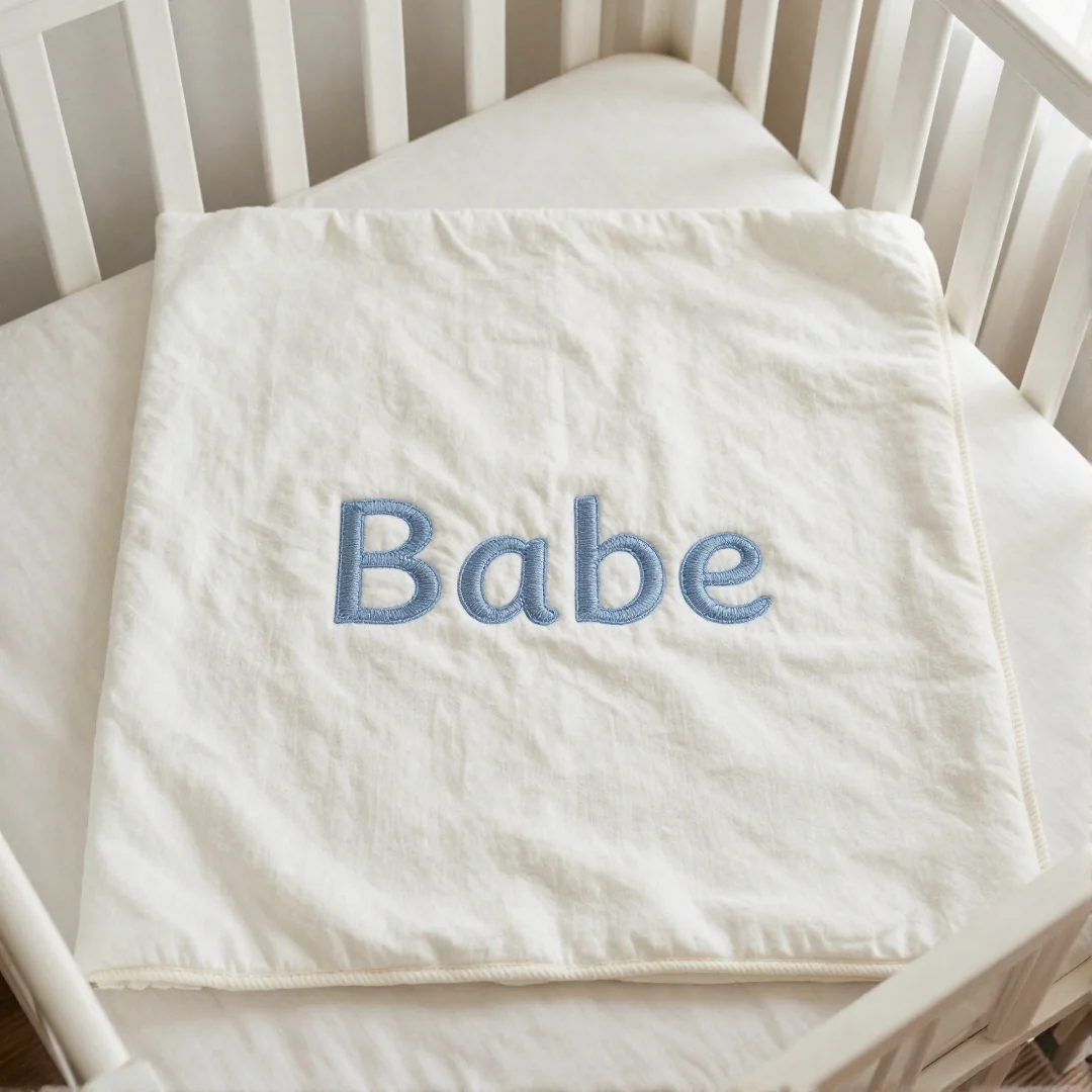 Personalized Name Blanket - how to sew a baby blanket step by step