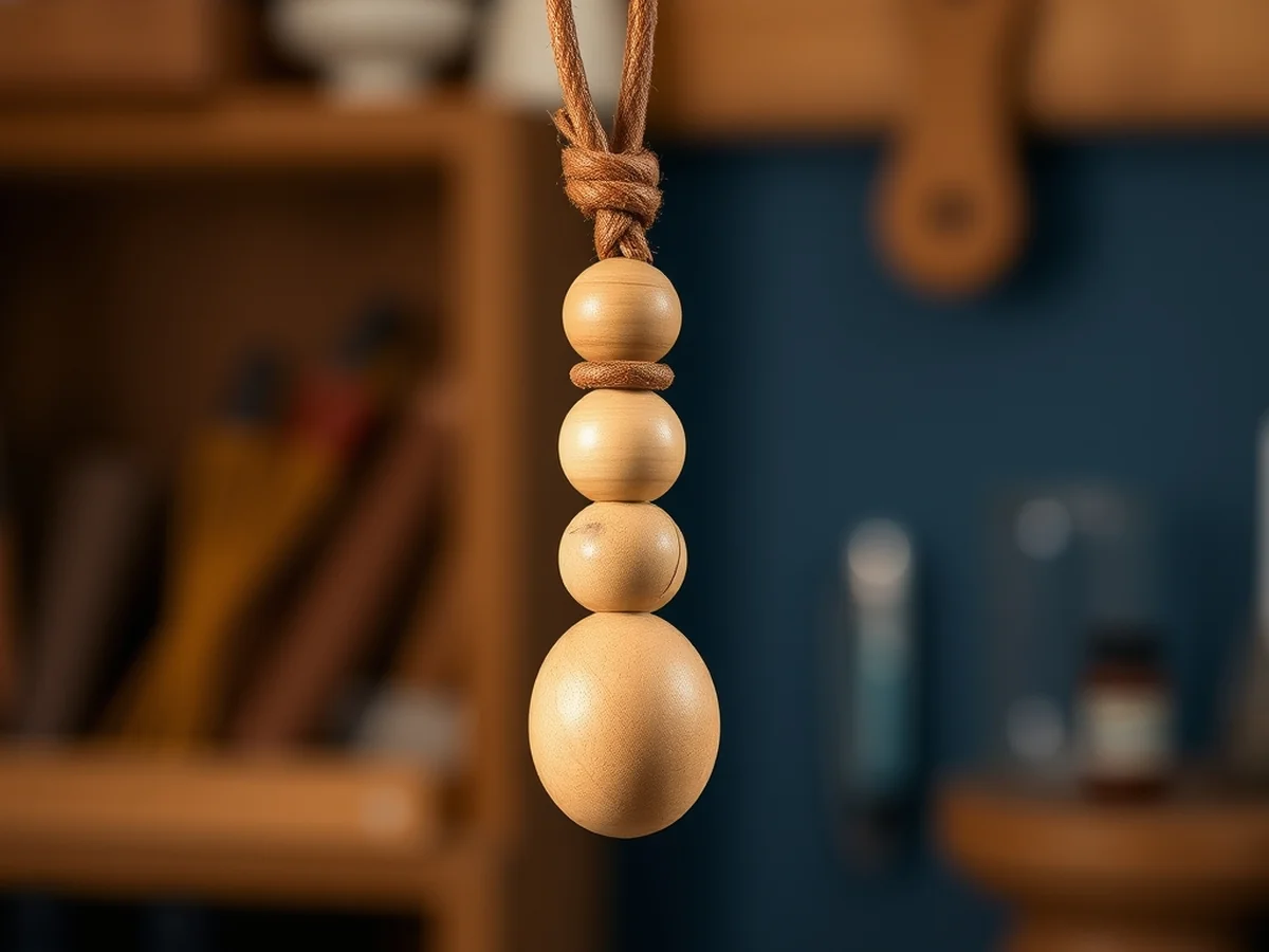 Beaded Wooden Keychain - keychains diy