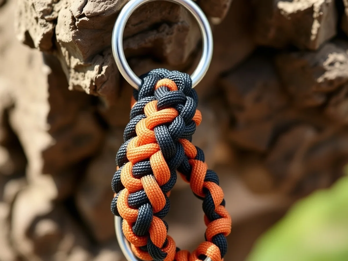 Braided Paracord Loop - keychains diy