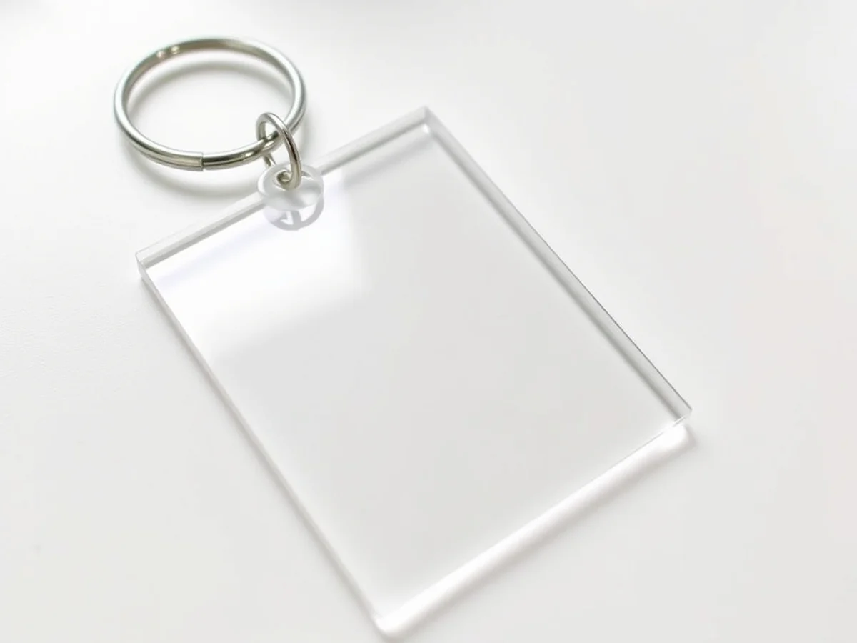 Cricut Vinyl Acrylic Keychain - keychains diy