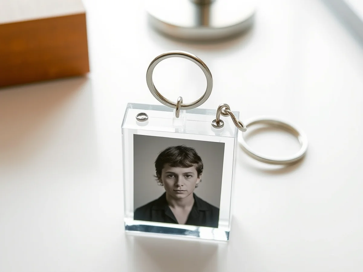 Photo Insert Keychain - keychains diy