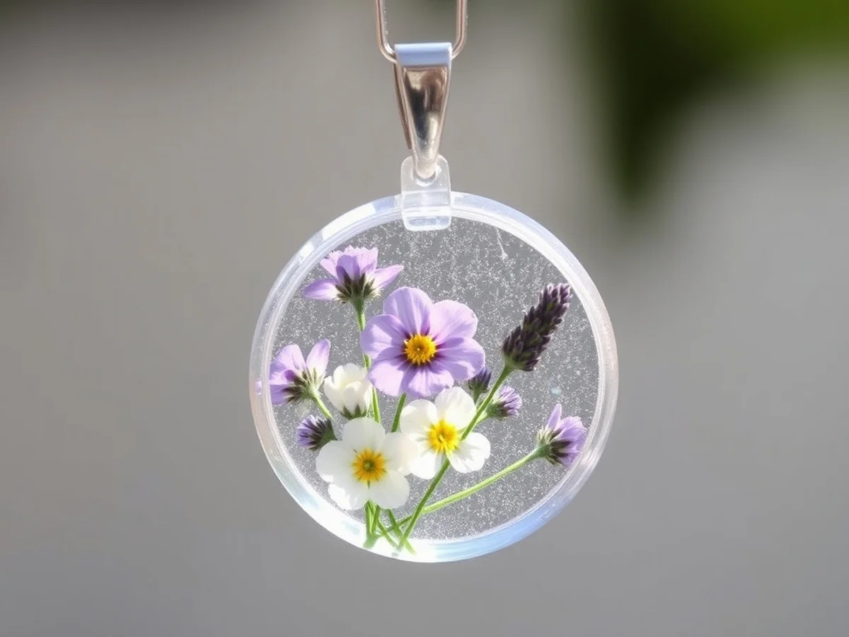 Pressed Flower Resin - keychains diy