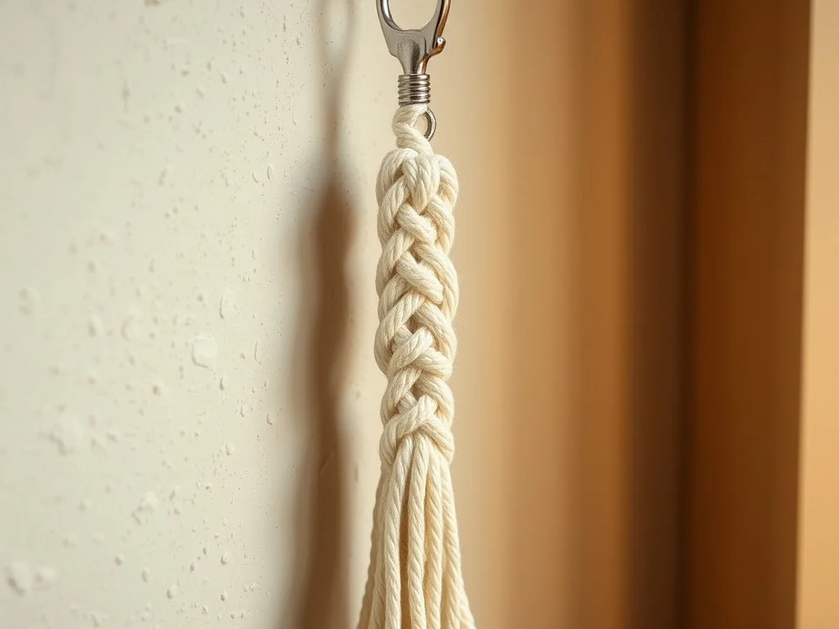 Woven Macrame Keychain - keychains diy