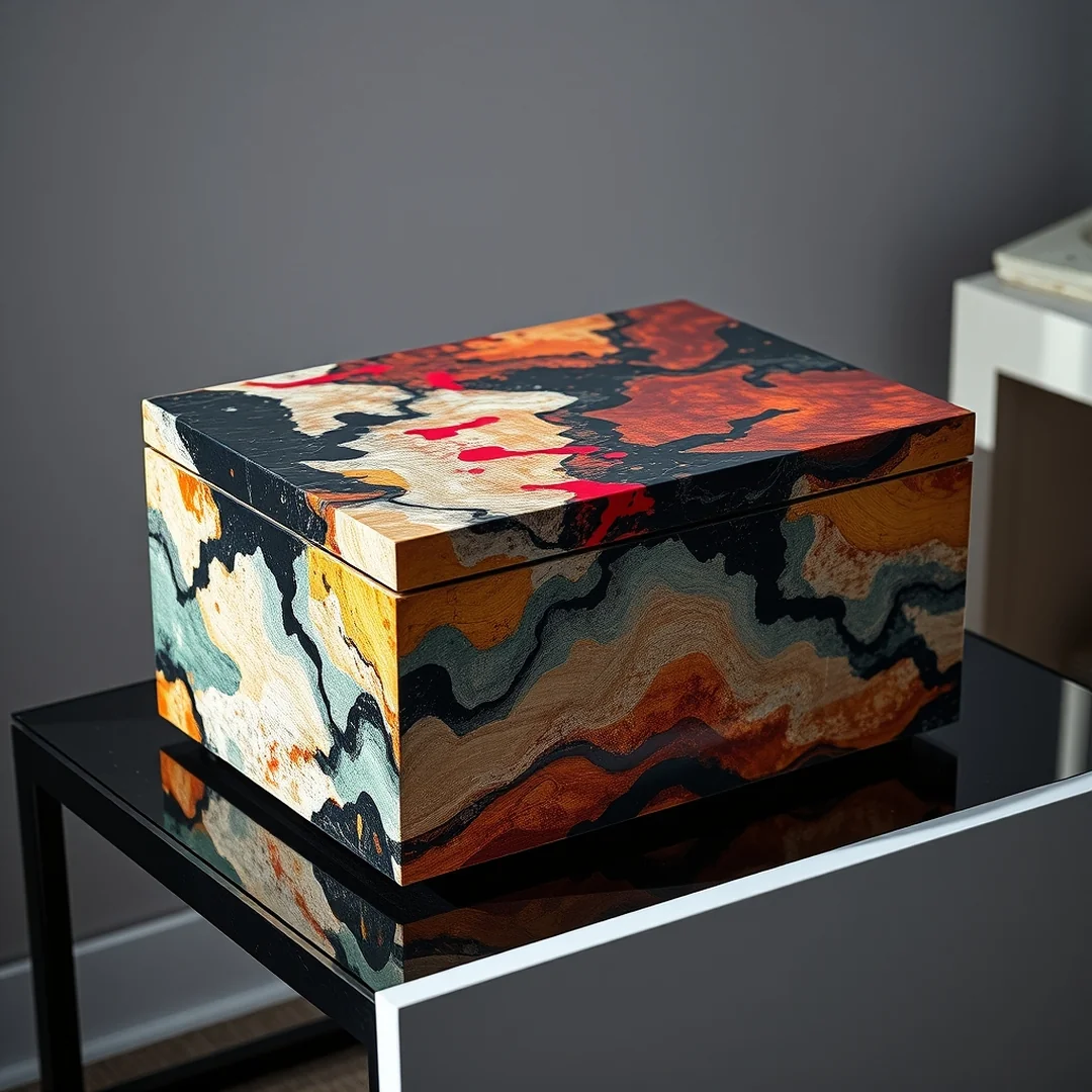 Abstract Acrylic Designs - memory box ideas diy paint
