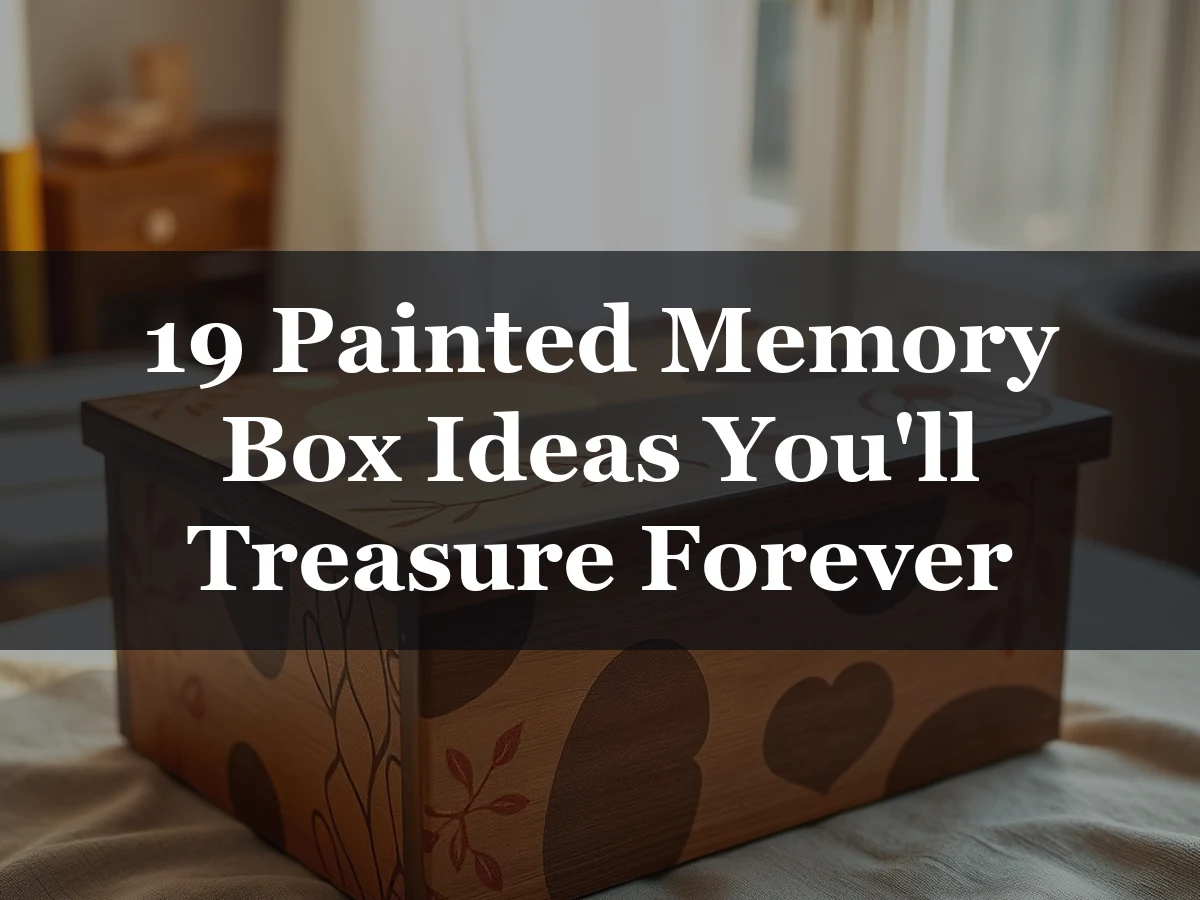 19 Painted Memory Box Ideas You'll Treasure Forever - memory box ideas diy paint