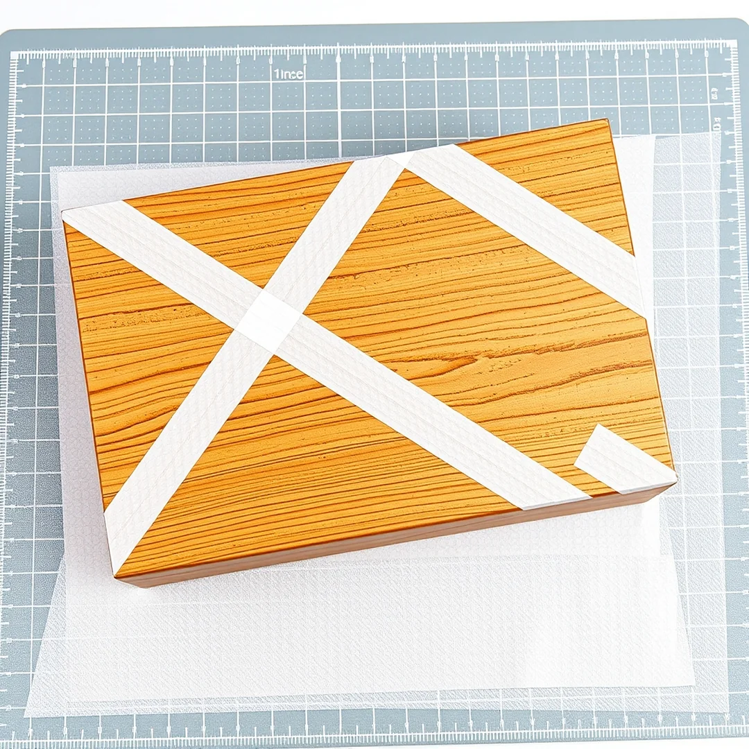 Geometric Masking Tape - memory box ideas diy paint