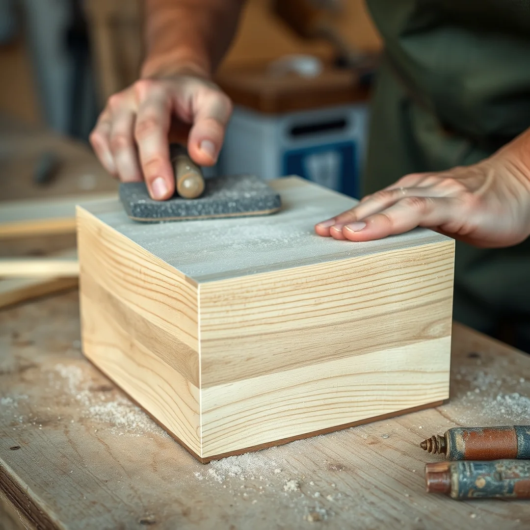 Preparing Wooden Surfaces - memory box ideas diy paint