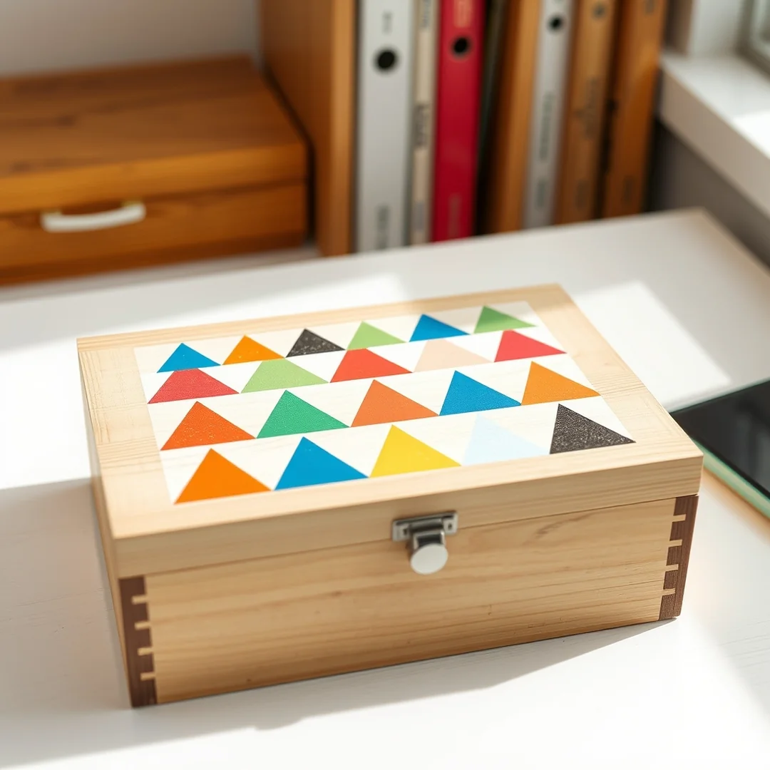 Simple Pattern Art - memory box ideas diy paint