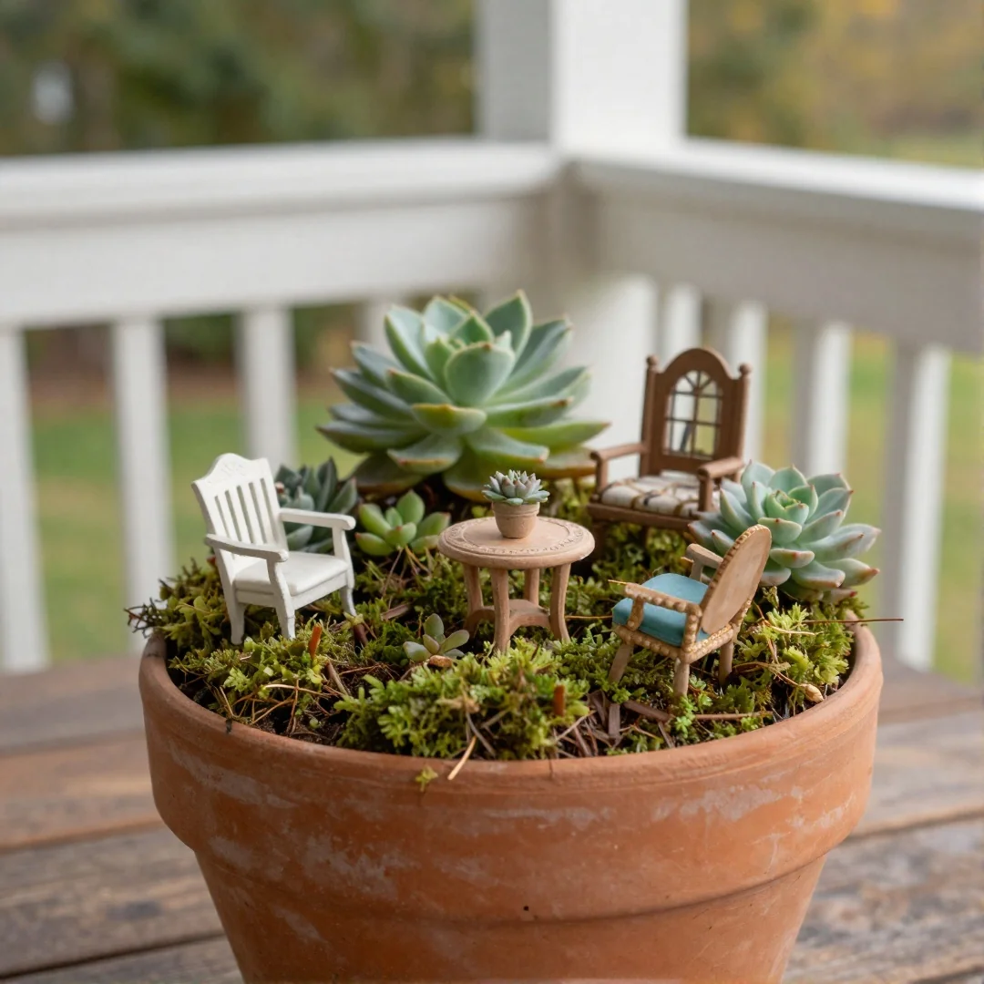 Budget Quick-Build - outdoor fairy garden diy