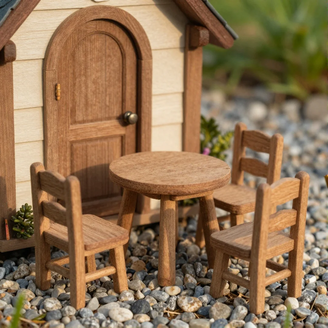 Miniature Furniture Set - outdoor fairy garden diy