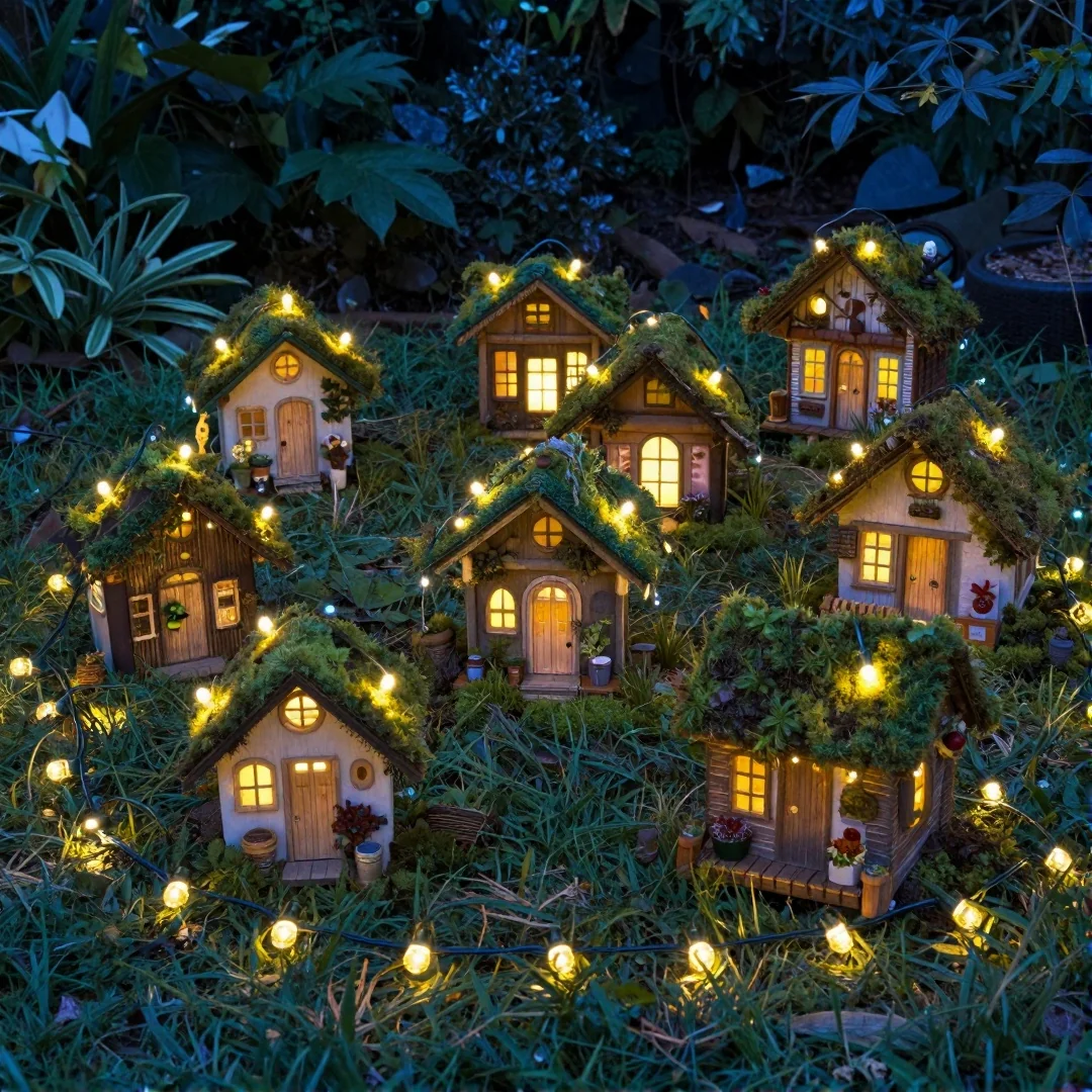 Solar Fairy Lights - outdoor fairy garden diy