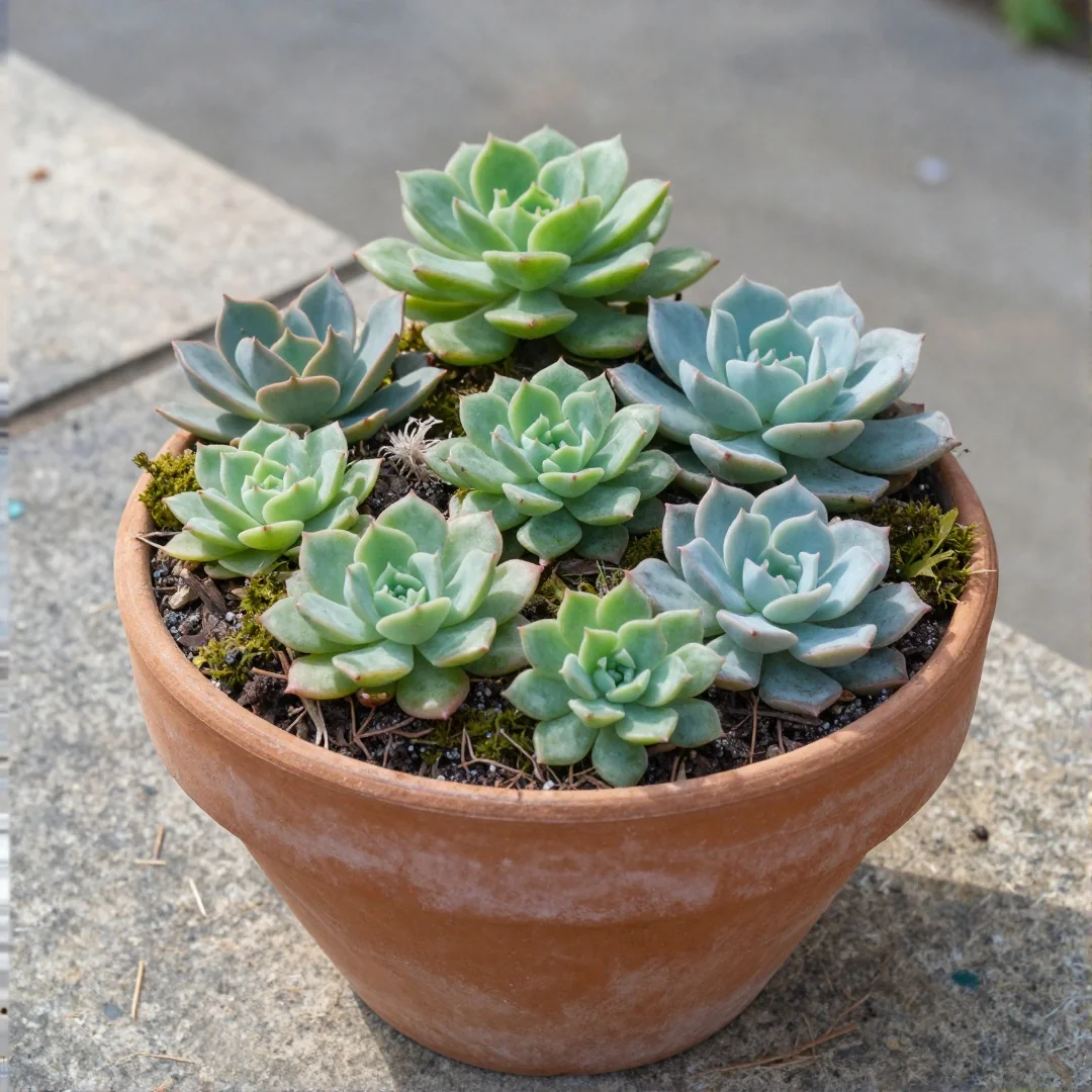 Succulent Mini Garden - outdoor fairy garden diy