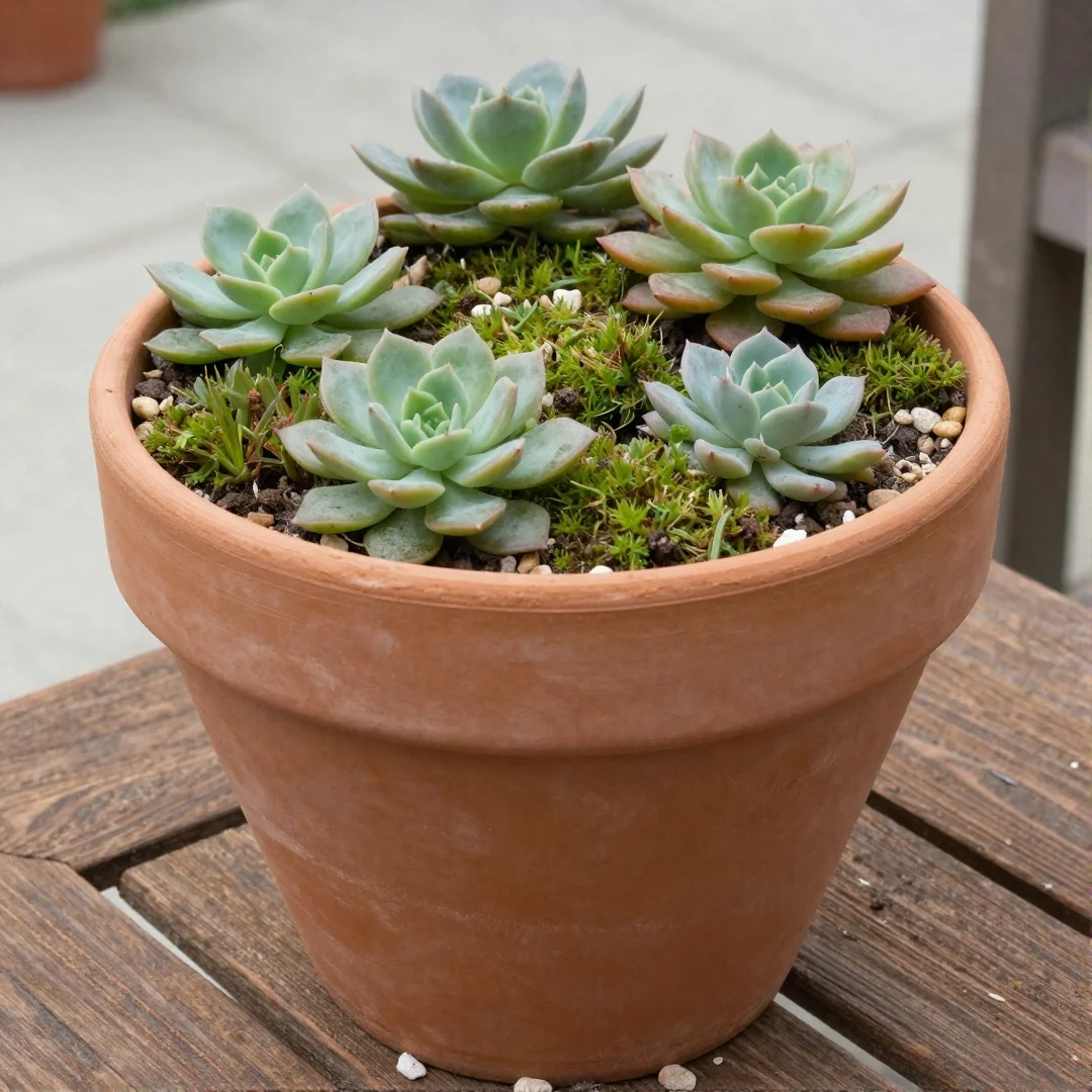 Terracotta Pot Scene - outdoor fairy garden diy