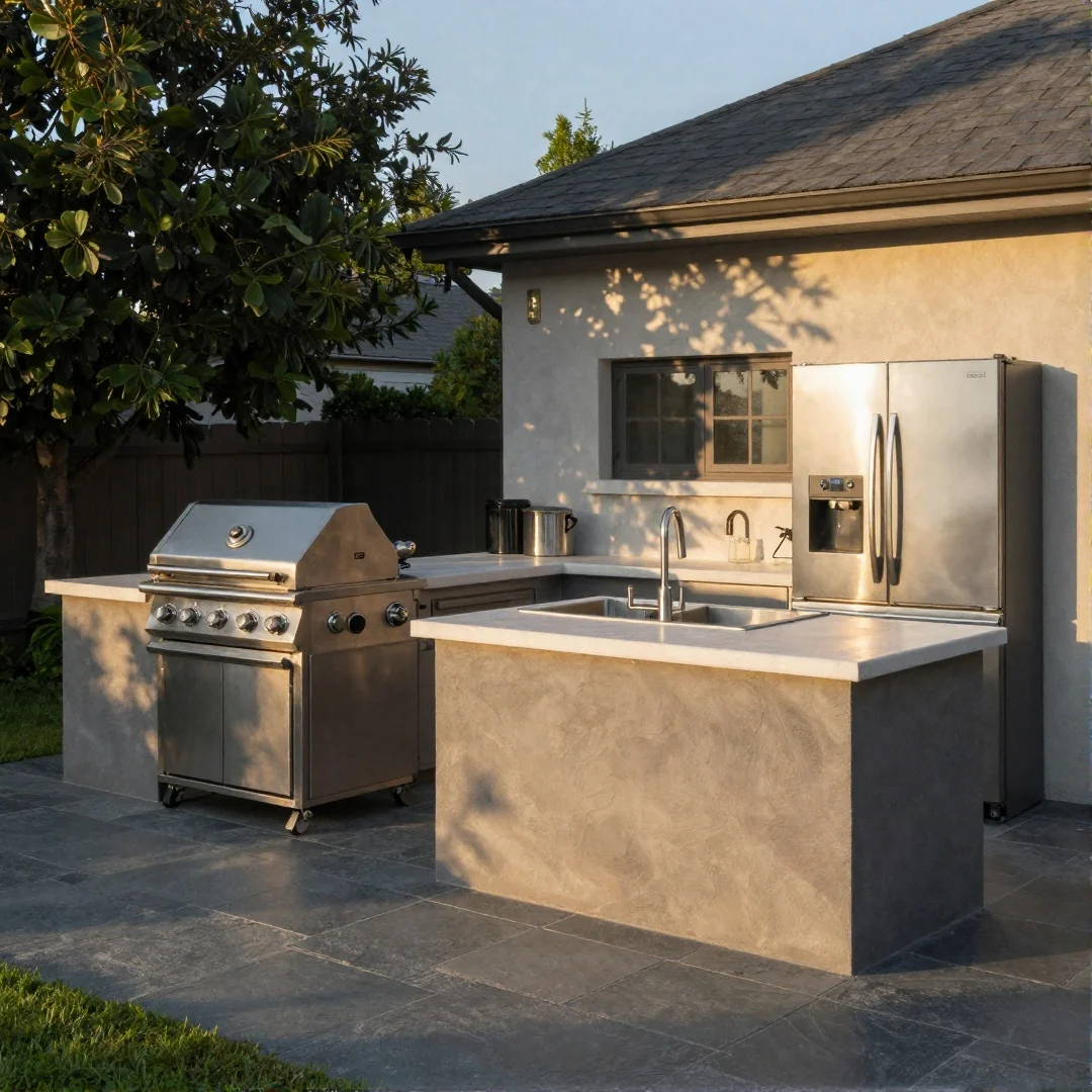 U-shape kitchen - outdoor kitchen 23 ideas transform your space into an alfresco paradise