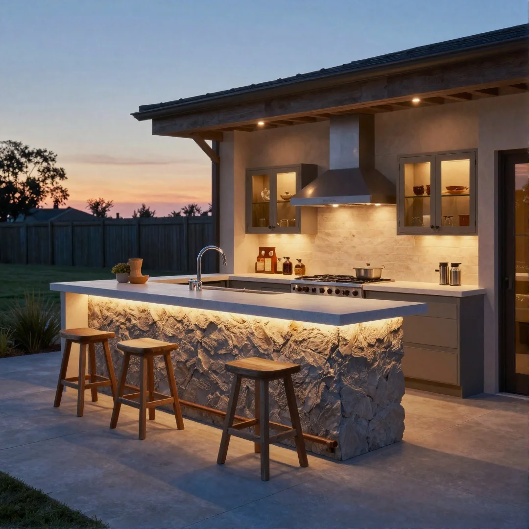 Bar seating island - outdoor kitchen 23 ideas transform your space into an alfresco paradise