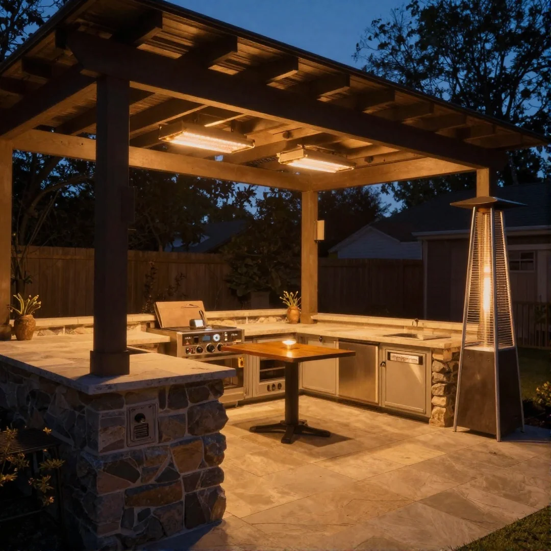 Outdoor heater zone - outdoor kitchen 23 ideas transform your space into an alfresco paradise