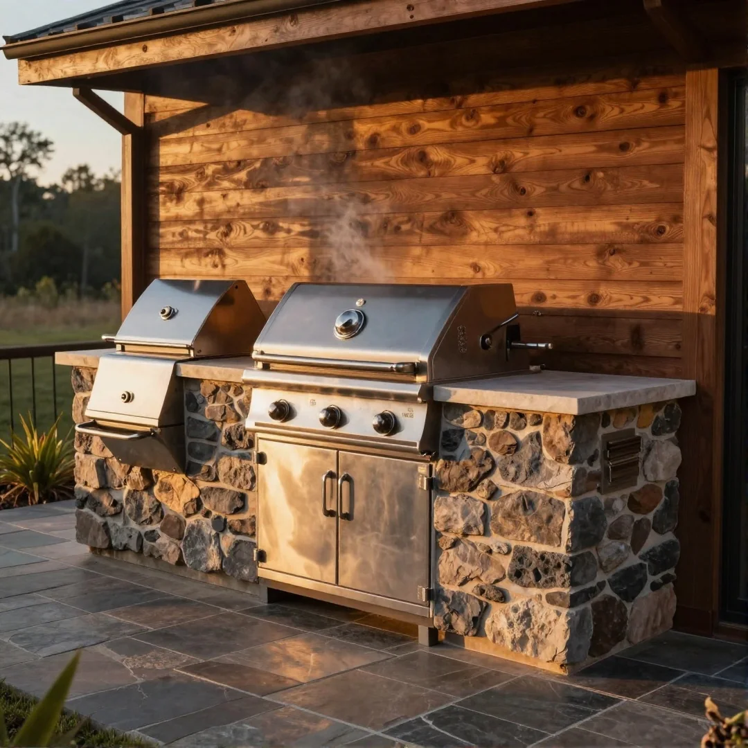 BBQ island with smoker - outdoor kitchen 23 ideas transform your space into an alfresco paradise