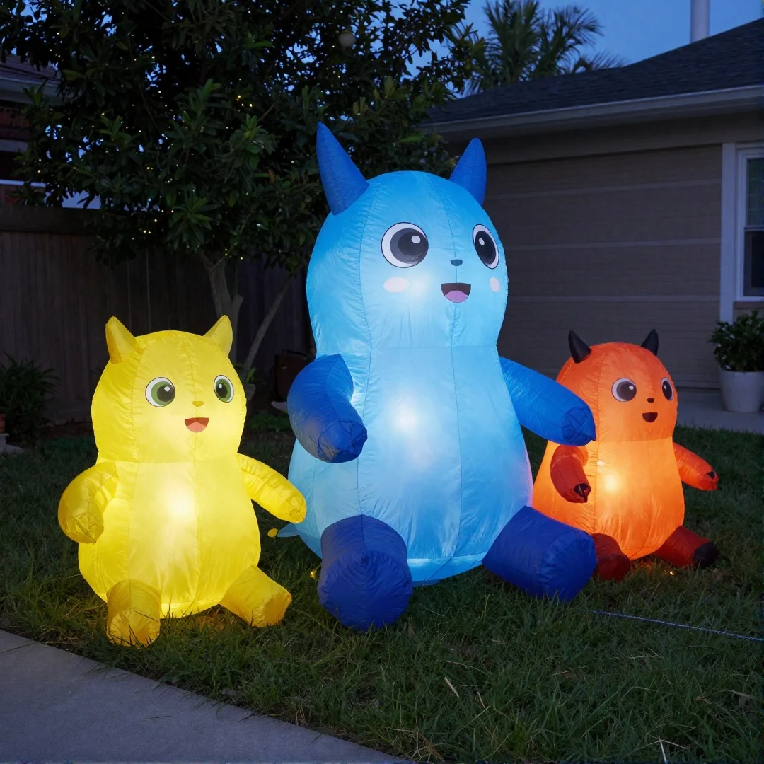 Inflatable yard monsters - spooky halloween outside decor 21 ideas to transform your yard