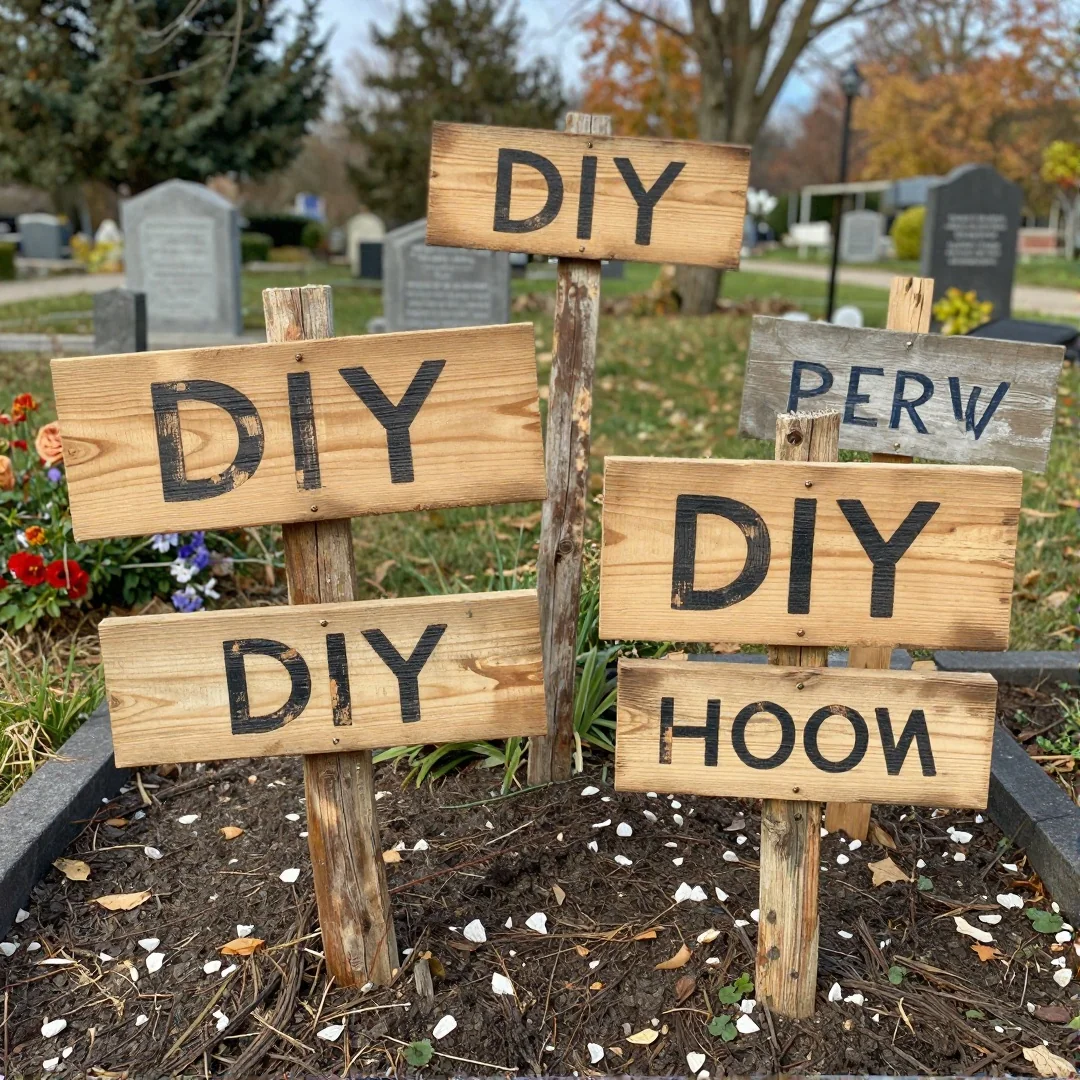 DIY wooden signs - spooky halloween outside decor 21 ideas to transform your yard
