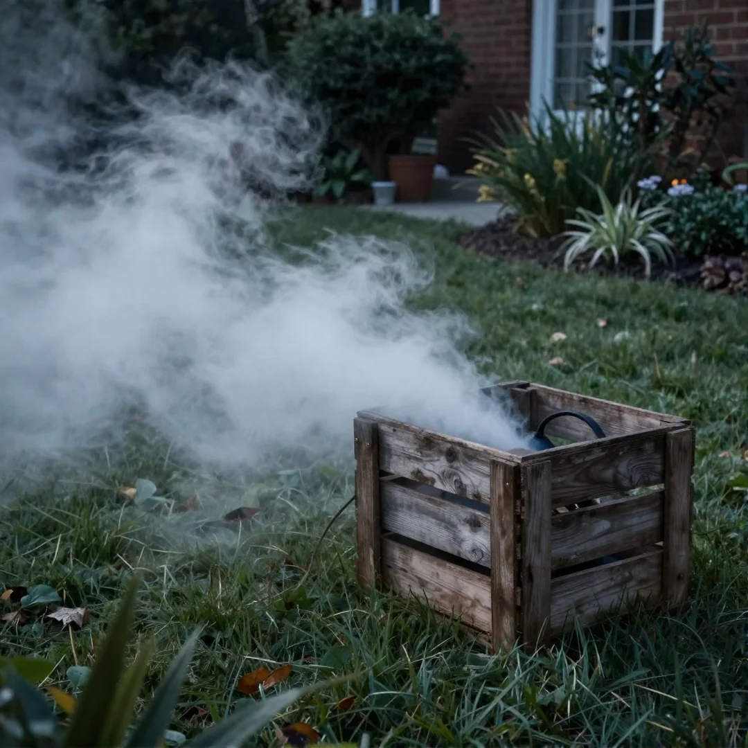 Atmospheric fog machines - spooky halloween outside decor 21 ideas to transform your yard