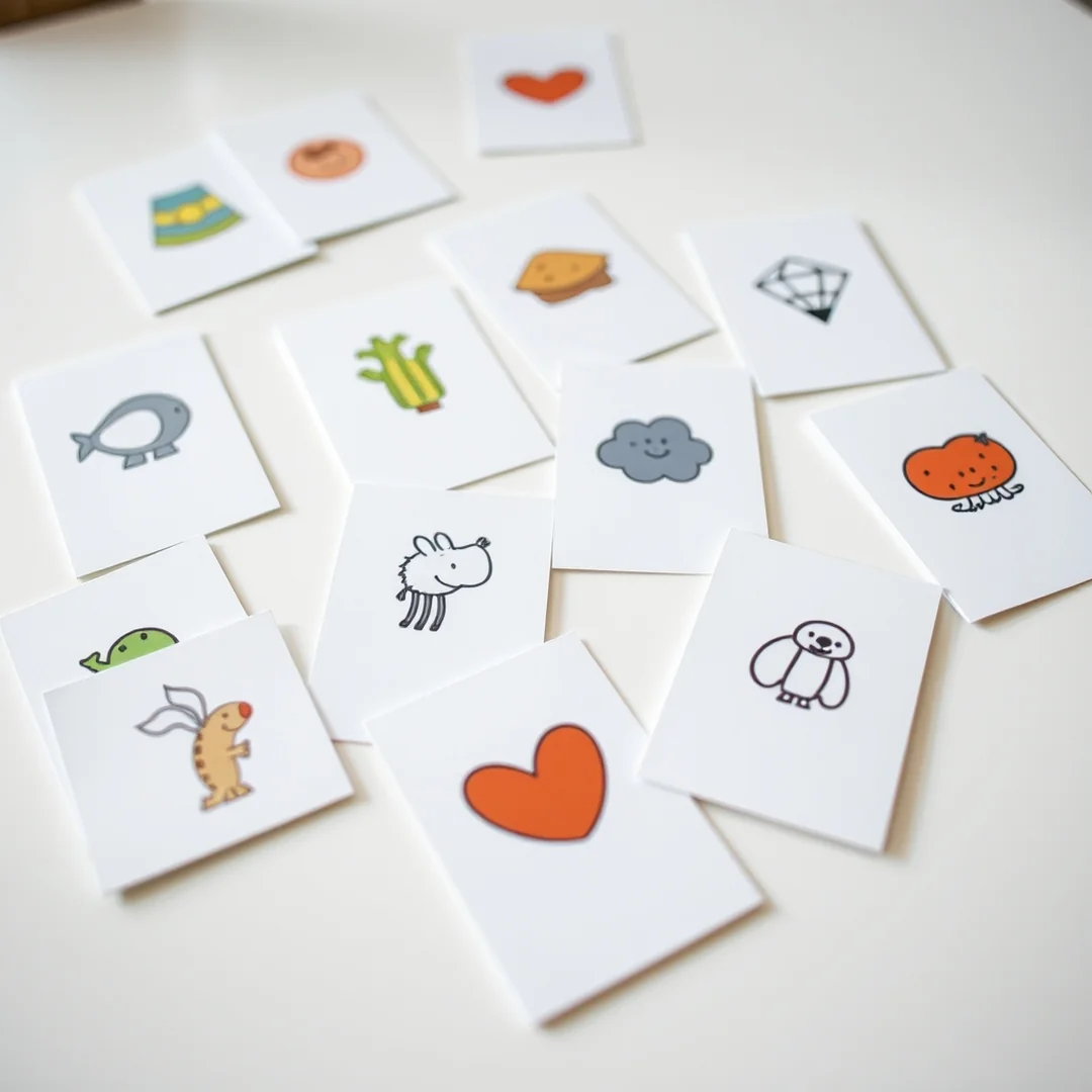 Flashcard Memory Games - toddler learning activities