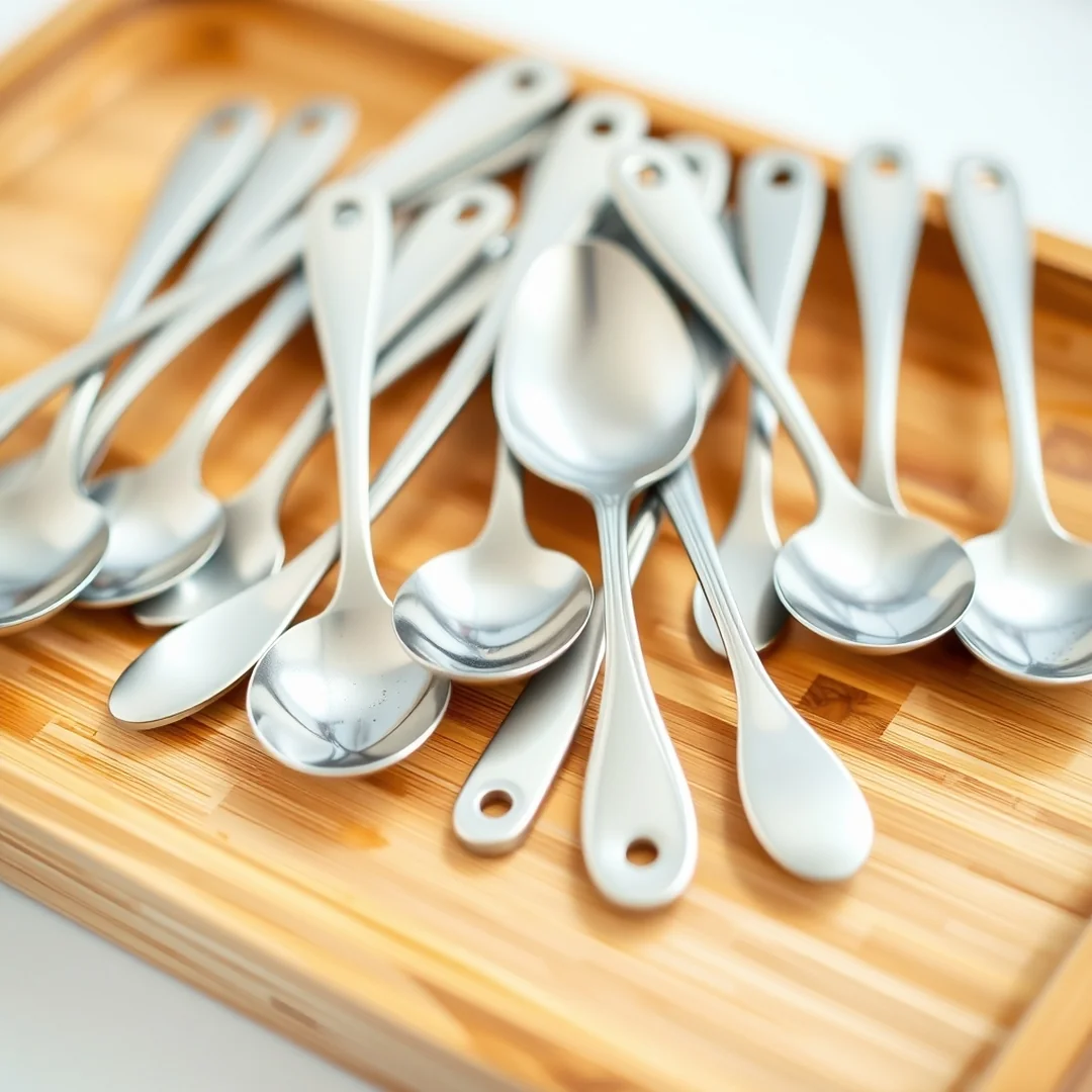 Kitchen Spoon Counting Practice - toddler learning activities