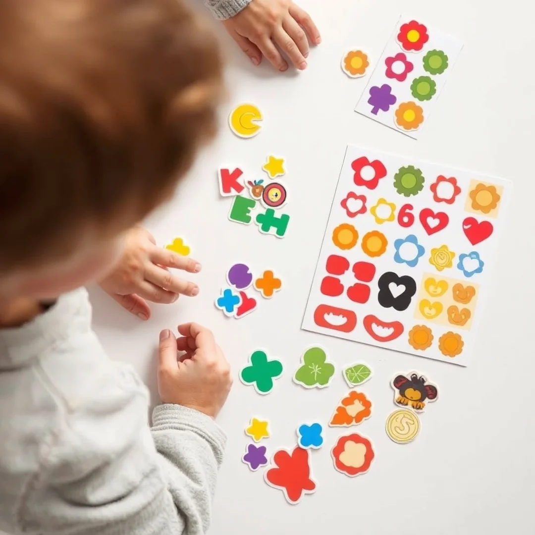 Sticker Sorting Games - toddler learning activities