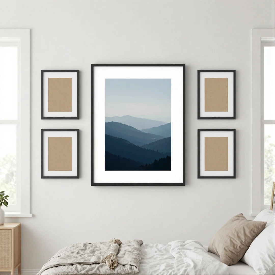 Gallery Wall - transform your space with these inspiring bedroom decor 25 ideas