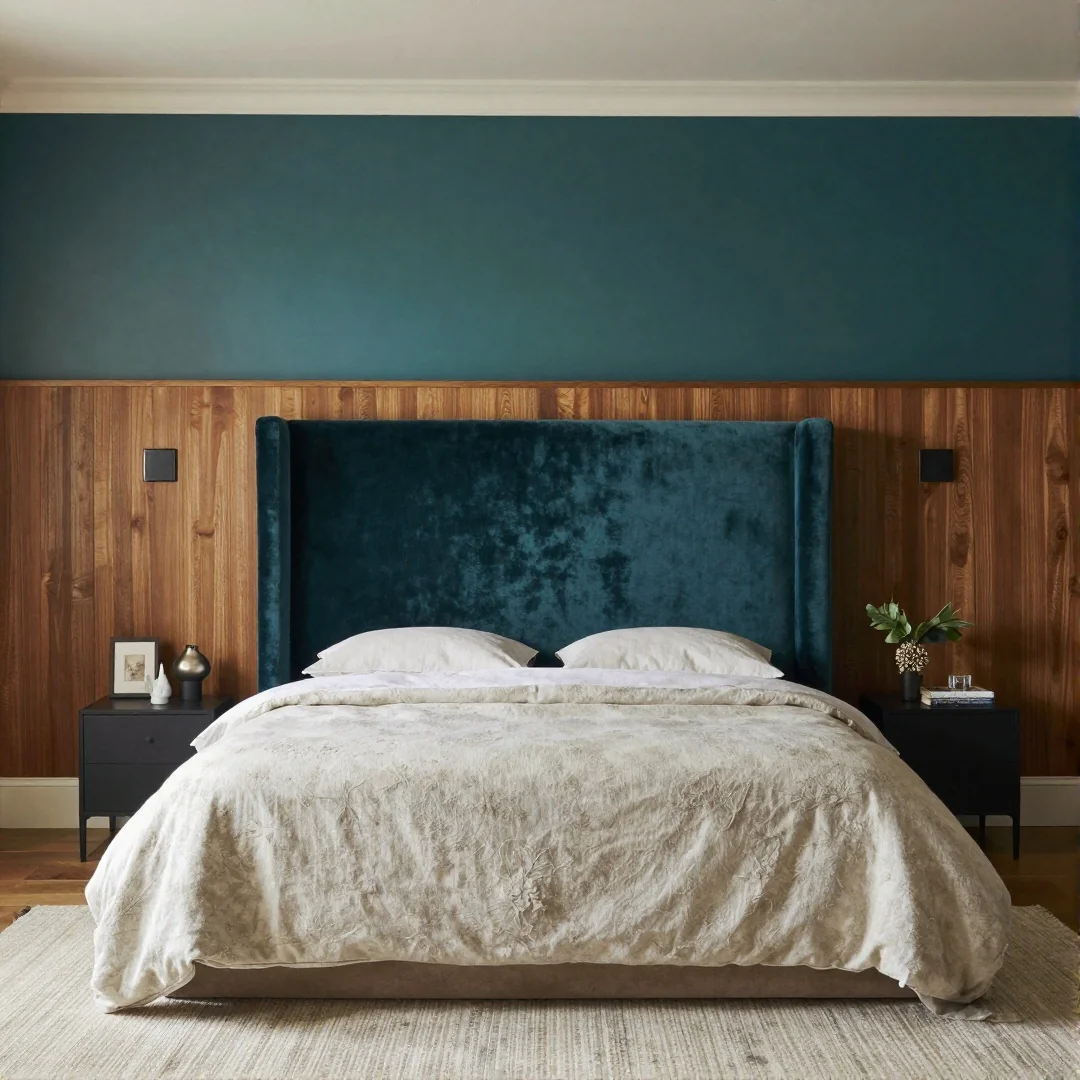Statement Headboard - transform your space with these inspiring bedroom decor 25 ideas