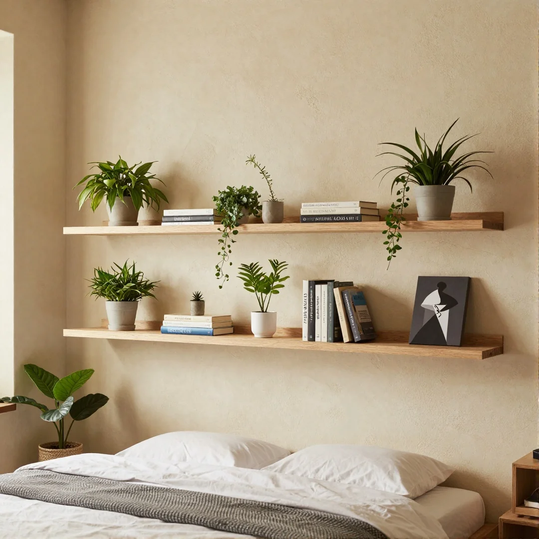 Floating Shelves - transform your space with these inspiring bedroom decor 25 ideas