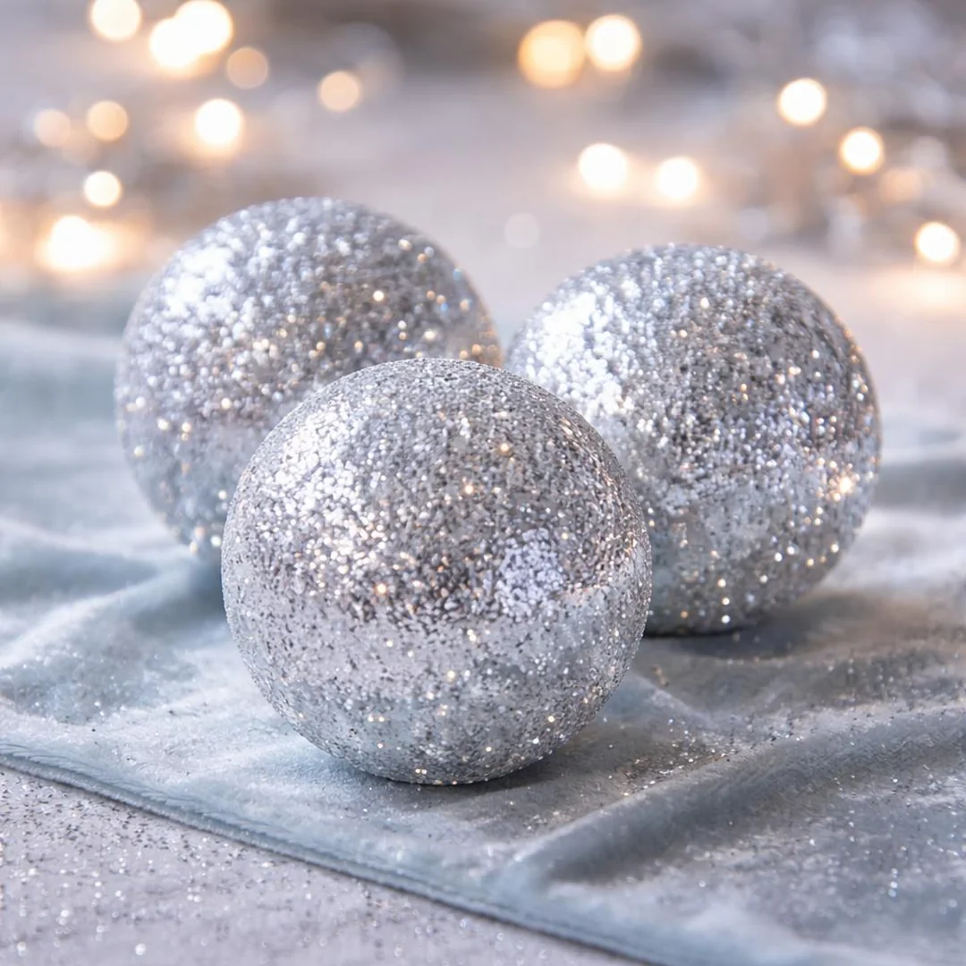 DIY Glitter Orbs - winter wonderland baby shower