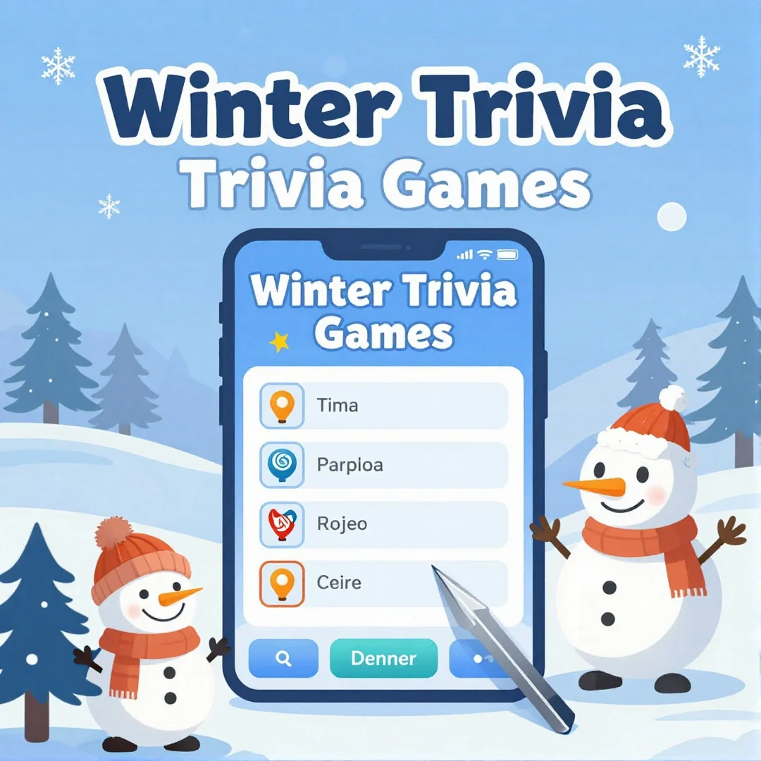 Interactive Winter Trivia Games - winter wonderland baby shower