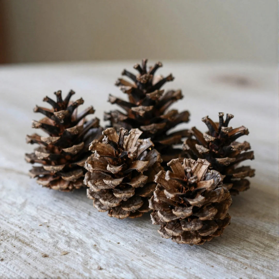 Rustic Pinecone Table Centerpieces - winter wonderland baby shower