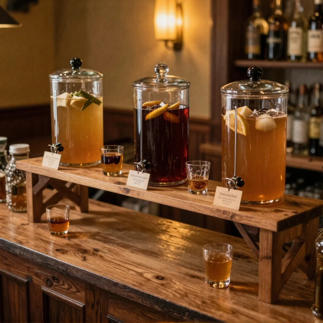 Warm Cider Drink Stations - winter wonderland baby shower