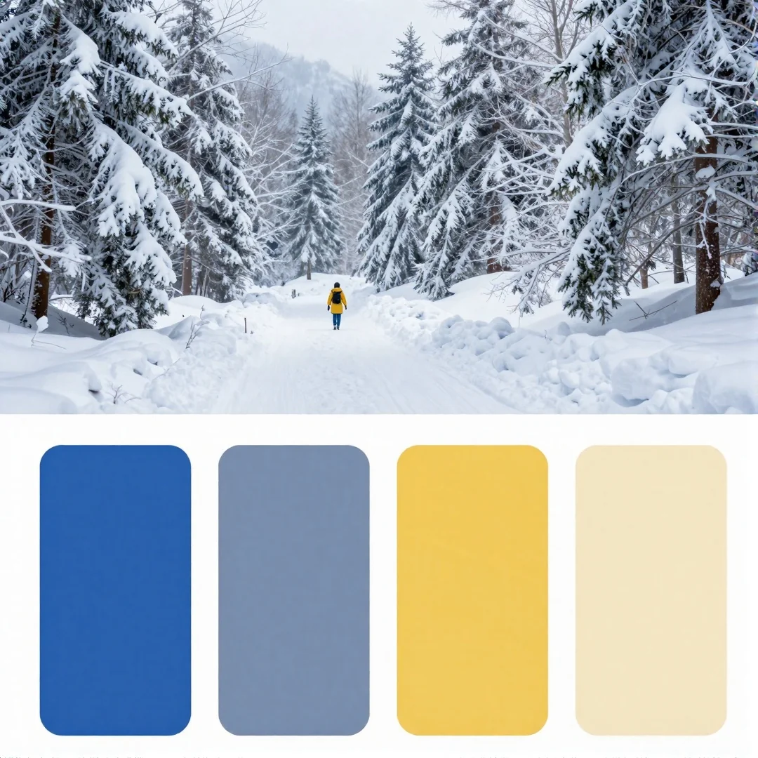 Winter Wonderland Color Palettes - winter wonderland baby shower